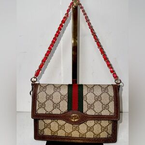 Auth GUCCI Mini shellyline Clutch